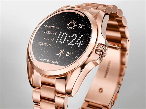 michael kors access ladies bradshaw smart watch rose gold|Michael Kors smart watch battery.